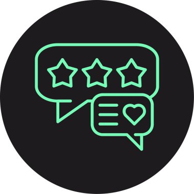 Geri bildirim. Web simgesi basit illüstrasyon