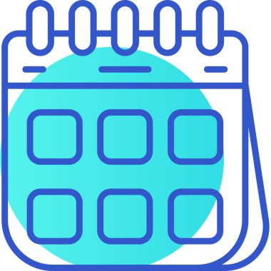 takvim tarih simgesi doldurulmuş dış hat biçimi