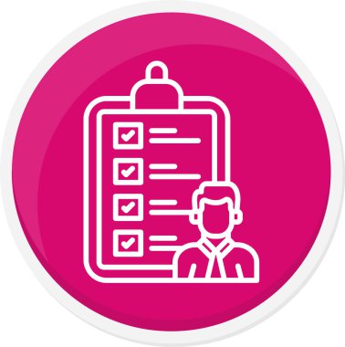 İş simgesinin vektör illüstrasyonu