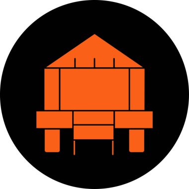 Mobilya simgesinin vektör illüstrasyonu