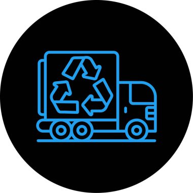 Geri dönüşüm. Web simgesi basit illüstrasyon