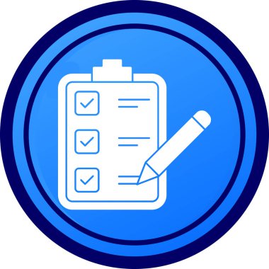 Checklist  icon, vector illustration simple design