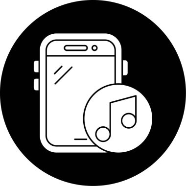 Müzik simgesi olan cep telefonu