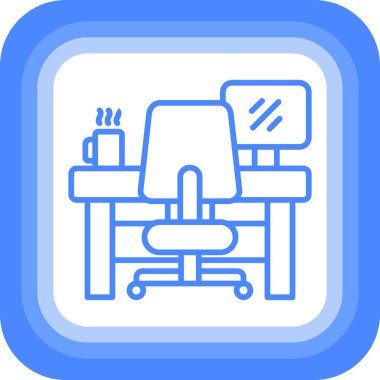 Ofis masası. Basit tasarım