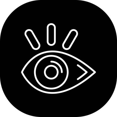 Göz simgesi, vektör illüstrasyonu