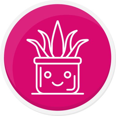 Kaktüs simgesi vektör illüstrasyonu