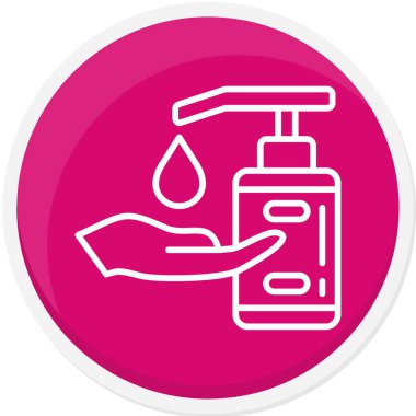 Güzellik ve moda simgesinin vektör çizimi