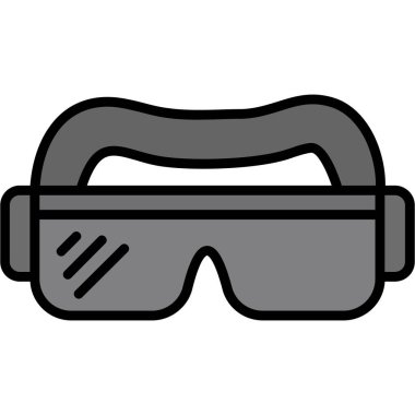 gözlük simgesi, vektör illüstrasyonu