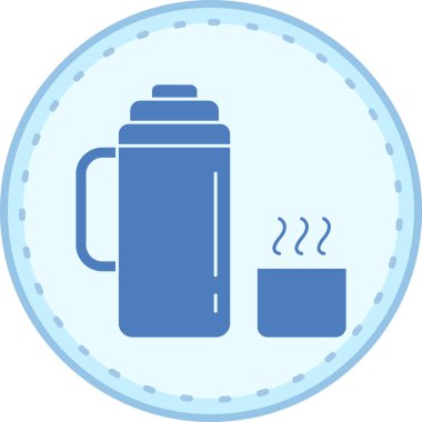 Bir kahve simgesinin vektör çizimi