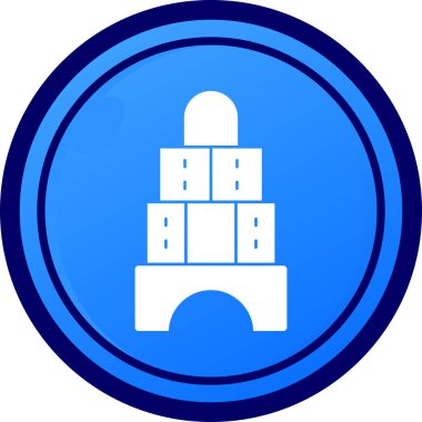 bina simgesi, vektör illüstrasyonu