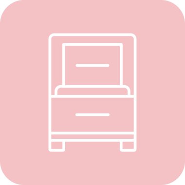 Mobilya simgesinin vektör illüstrasyonu