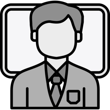 Avatar iş adamı simgesi