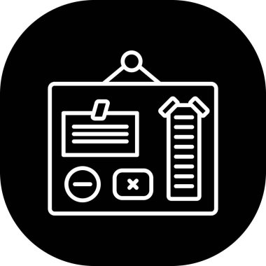 İş ve finans simgesinin vektör illüstrasyonu