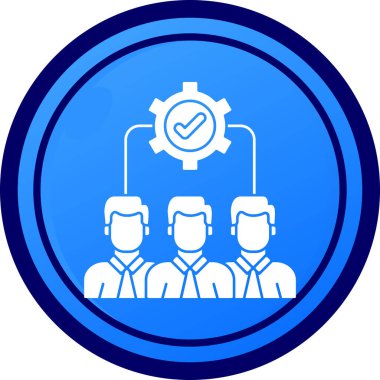 proje yönetimi simgesi, vektör illüstrasyonu