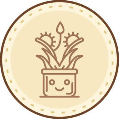 çiçek simgesi vektör illüstrasyonu