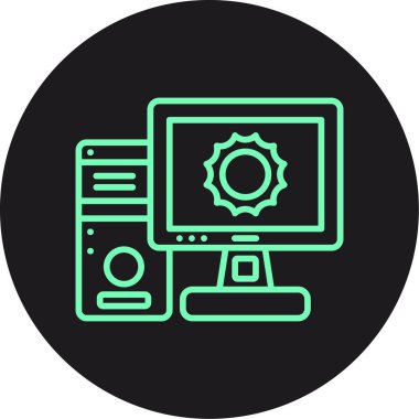 bilgisayar vektör illüstrasyonu