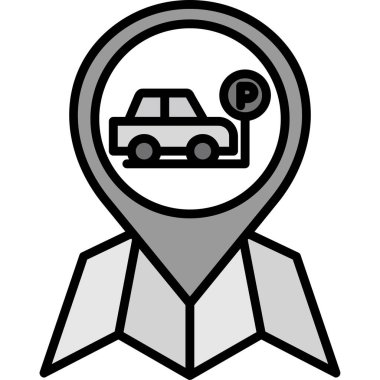 Harita işaretleyici simgesi. vektör illüstrasyonu