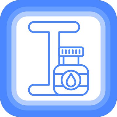 benzin pompası simge vektör çizim