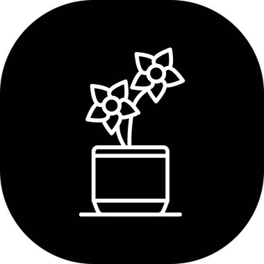 vektör çiçek simgesi, illüstrasyon