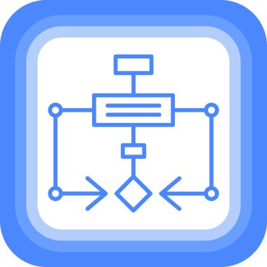 şebeke. Web simgesi basit illüstrasyon