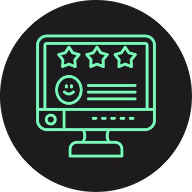 derecelendirme simgesi vektör illüstrasyonu