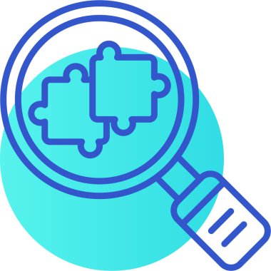 Büyüteç simgesini vektör çizim