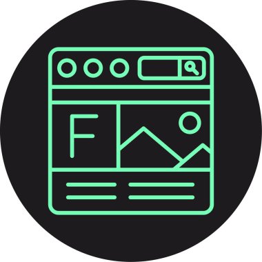 seo modern simgesinin vektör illüstrasyonu