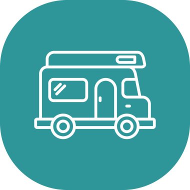 Van vektör simgesi modern basit illüstrasyon