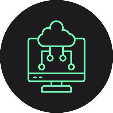 Bulut hesaplama. Web simgesi