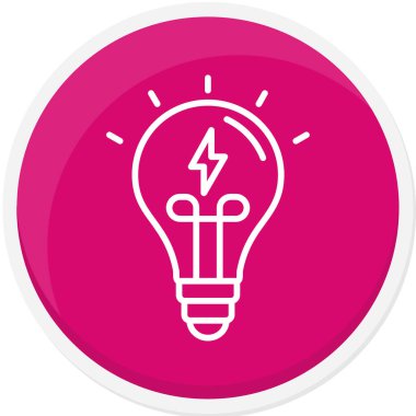 ampul simgesi vektör illüstrasyonu