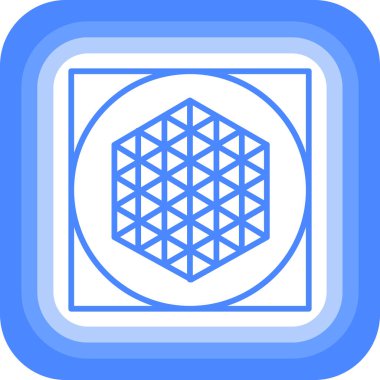 güzel Arap İslami tasarım vektör çizgisi simgesi