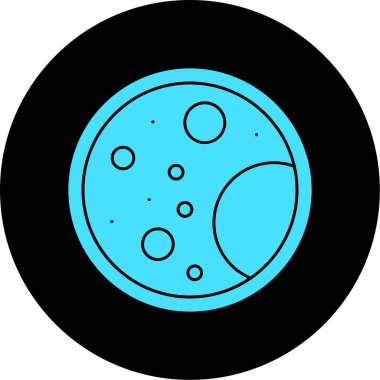 Gezegen ikonu vektör illüstrasyonu