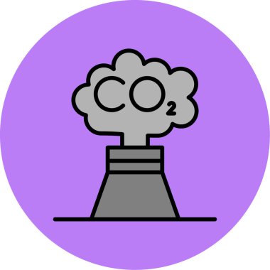 Bir nükleer simgenin vektör illüstrasyonu