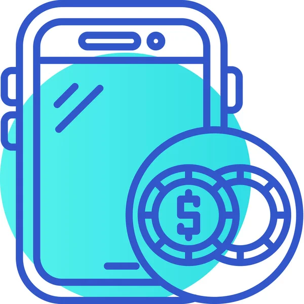 mobil para simgesi, vektör illüstrasyonu