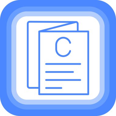 Belge simgesinin vektör illüstrasyonu