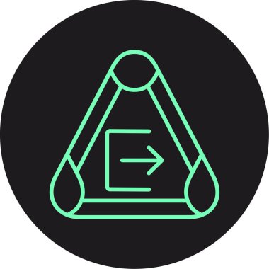 Vektör yönü Ico, vektör illüstrasyonu