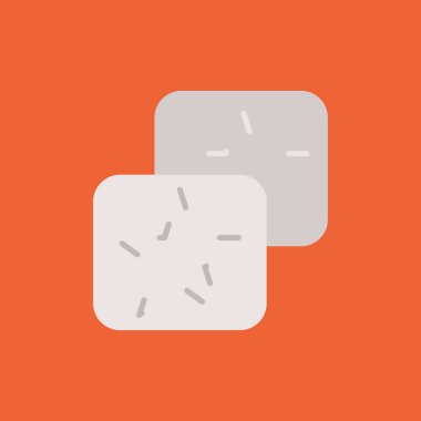 Daire şeklinde düz bir ikon. vektör illüstrasyonu