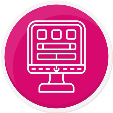 seo modern simgesinin vektör illüstrasyonu