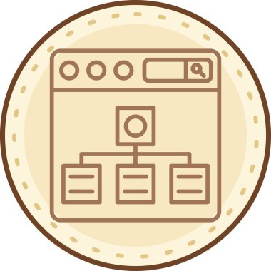 Para için. Web simgesi basit illüstrasyon