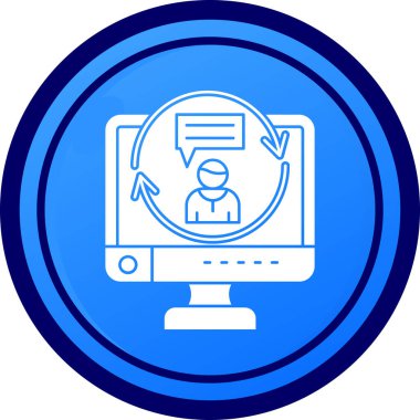 Bilgisayar monitörü. Basit resimleme