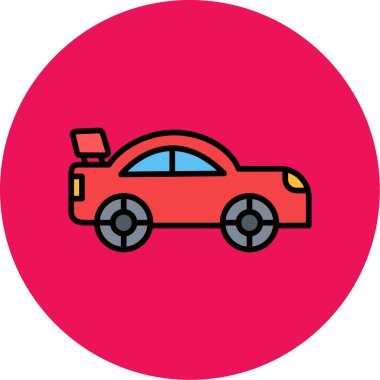 araba simgesi vektör illüstrasyonu