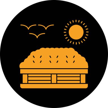 Bir besin simgesinin vektör illüstrasyonu