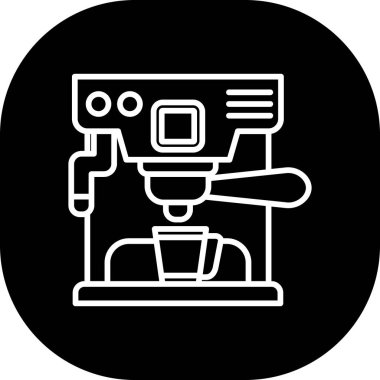 Kahve makinesi simgesi, taslak biçimi