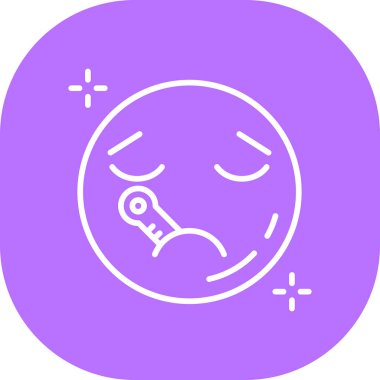 üzgün yüz simgesi, basit vektör illüstrasyon tasarımı