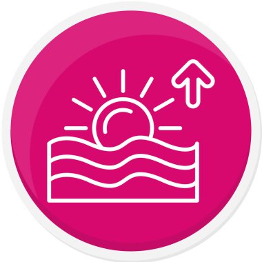 Su dalgaları vektör simgesi