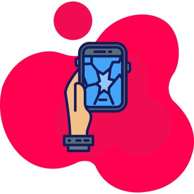 akıllı telefon simgesi vektör illüstrasyonu