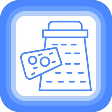 Pasaport. Web simgesi basit illüstrasyon