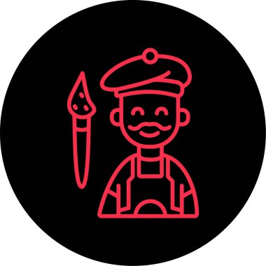 Sakallı ve sakallı bir adamın vektör çizimi