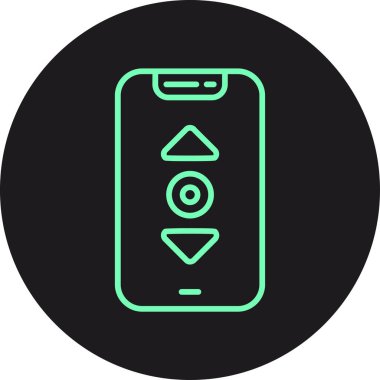 Cep telefonu simgesinin vektör illüstrasyonu