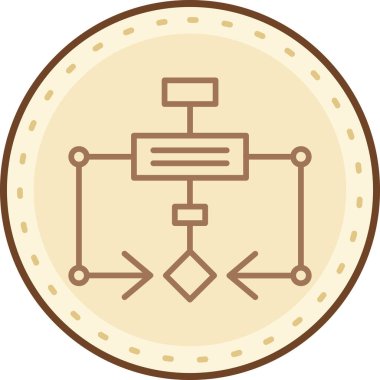 Modern bir simgenin vektör illüstrasyonu